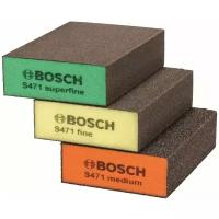 Набор губок шлифовальных Bosch Best for Flat, 69 x 97 x 26 мм, 3 шт