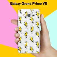 Силиконовый чехол на Samsung Galaxy Grand Prime VE Молнии / для Самсунг Галакси Гранд Прайм ВЕ Дуос