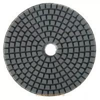 Алмазный гибкий шлифовальный круг тундра, для мокрой шлифовки, 100 мм, BUFF черный