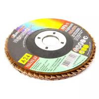 Лепестковый диск LUGAABRASIV КЛТ 1 125 22.23 ткань A 24 80