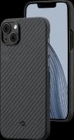 Pitaka Чехол-крышка Pitaka для iPhone 14 Plus, кевлар, черно-серый