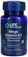 Life Extension, Mega Vitamin K2, 30 капсул