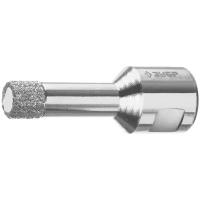ЗУБР АВК, d 12 мм, (М14, 15 мм кромка), вакуумная алмазная коронка, Профессионал (29865-12-M14)