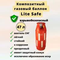 Баллон композитный 47л LiteSafe (Индия) Соединение - СНГ