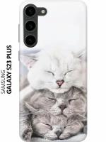 Силиконовый чехол Три кота на Samsung Galaxy S23+ / Самсунг С23 Плюс