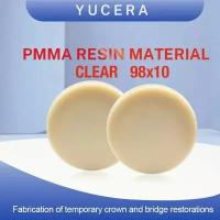 Стоматологический циркониевый блок Yucera PMMA Clear (White) 98х10