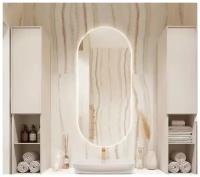 Зеркало Olivia 120*60 парящее для ванной без рамки с тёплой LED-подсветкой