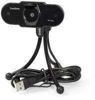 Веб-камера ExeGate BlackView C525 HD Tripod 1280х720, 30fps, шторка, USB, микр с шумопод, штатив Flex