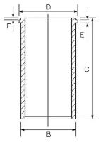 Гильза цилиндра Goetze арт. 14-040130-00