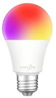 Умная цветная лампочка для Яндекс Алисы LED светодиодная Wi-Fi RGB SM01 RGB, 6500К, E27, 10 Вт Vixion Умный дом