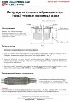 Гофра глушителя (виброкомпенсатор выхлопной трубы) 3-х слойн. WIRE MESH 50х150. СВД. CBD324.007