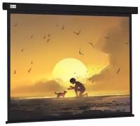 Рулонный матовый белый экран cactus Wallscreen CS-PSW-150X150-BK, 83.52