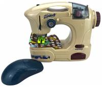 Игрушка для девочки, Швейная машинка, бытовая техника, со световыми эффектами, размер - 18 х 6,5 х 14,5 см