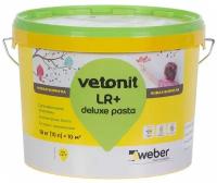 WEBER VETONIT Шпаклёвка полимерная суперфинишная Weber Vetonit LR deluxe pasta 18 кг