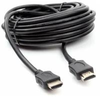 Кабель HDMI Cablexpert CC-HDMI4L-10M, 10 м, v2.0, 19M/19M, серия Light, черный, позолоченные разъемы, экран