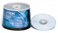 Диск DVD+R 4.7GB TDK 16X туба по 50 шт.цена за уп/ на шпинделе