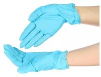 Перчатки медицинские нитриловые, размер ХL синие, 50 пар./В упаковке шт: 50