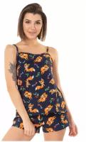 Пижама женская HappyFox, HF4100MSP размер 48, цвет лисы,йога.хаки