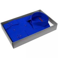Рубашка Alessandro Milano Limited Edition 2075-04 цвет королевский синий размер 54 RU / XXL (45-46 cm