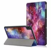 Чехол для планшета Huawei MatePad 2022/2021 10.4 дюйма (BAH4-W09/L09) / Honor Pad V6, с красивым рисунком, прочный пластик (Космос)