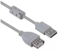 Мультимедийный кабель USB2.0 А вилка-USB А розетка с ф/фильтром, длина 3 м. BW1402