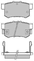 Дисковые тормозные колодки задние Allied Nippon ADB3445 (4 шт.)