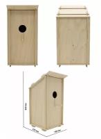 Скворечник деревянный сделай САМ - кормушка - домик для птиц - конструктор М368