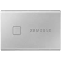 1 ТБ Внешний SSD Samsung T7 Touch, USB 3.2 Gen 2 Type-C, серебристый