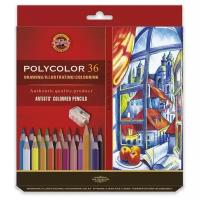 Карандаши цветные художественные POLYCOLOR 3835, 36цв, 3835036007KZ(Д), 1 шт