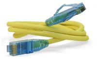 Патч-корд Hyperline PC-LPM-UTP-RJ45-RJ45-C6-3M-LSZH-YL U/UTP, Cat.6 (100% Fluke Component Tested), LSZH, 3 м, желтый