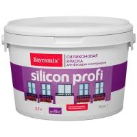 Краска для фасадов и интерьеров силиконовая Bayramix Silicon Profi, база C, бесцветная, 2,7 л