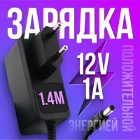 Блок питания 12V 1A 5.5 x2.1 мм TEKA012-1201000EU / SAL012F / szk-psu-12v 1a для модемов, тв-приставок МТС Триколор Ростелеком Wink Gpon GS Дом. ру