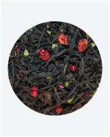 Чай ягодный коктейль чёрный 500гр, крупнолистовой с ароматом малины + 5 наклеек