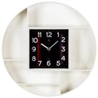 Часы настенные Рубин круглые d 35 см, корпус белый 