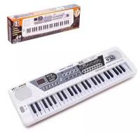 Клавишные Без бренда Синтезатор «Музыкант» с микрофоном, 49 клавиш, работает от сети и от батареек