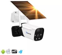Автономная ip камера видеонаблюдения WiFi Onviz S454, видеокамера с аккумулятором и солнечной панелью, беспроводная уличная камера видеонаблюдения