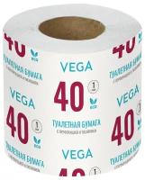 Туалетная бумага VEGA белая однослойная (339243)