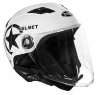 Шлем открытый Helmet с визором для велосипеда и самоката