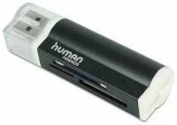 USB 2.0 Card reader CBR Human Friends Lighter Black, Multi Card Reader