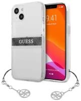 Чехол CG Mobile Guess PC/TPU 4G Stripe Hard + charm для iPhone 13