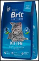 Сухой корм для котят Brit Premium Cat Kitten, с курицей, 2 кг
