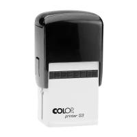 Оснастка Colop Printer 53 для печати, штампа, факсимиле. Поле: 45х30 мм. Корпус: черный