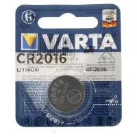 Батарейка литиевая Varta, CR2016-1BL, 3В, блистер, 1 шт