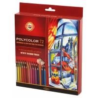 KOH-I-NOOR Карандаши цветные Polycolor, 72 цвета (3837072007KZ), 72 шт