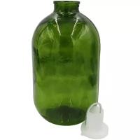 Банка - бутыль 10 л СКО - 82 из зеленого стекла с гидрокрышкой Mnogo Banok (10 000 мл)