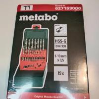 Набор сверл в металлической коробке (19 шт; 1-10 мм, HSS-G) Metabo 627153000