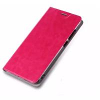 Чехол-книжка MyPads для Samsung Galaxy Note 2 GT-N7100 водоотталкивающий с мульти-подставкой на жесткой металлической основе розовый