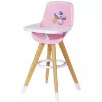 Zapf Creation Высокий стульчик для кормления Baby Born, 829-271 розовый