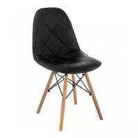 Стул Woodville Eames (PC-147), металл/искусственная кожа, цвет: черный