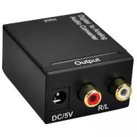 Конвертер звуковой с оптики (S/PDIF) на тюльпаны (AV, RCA) с питанием